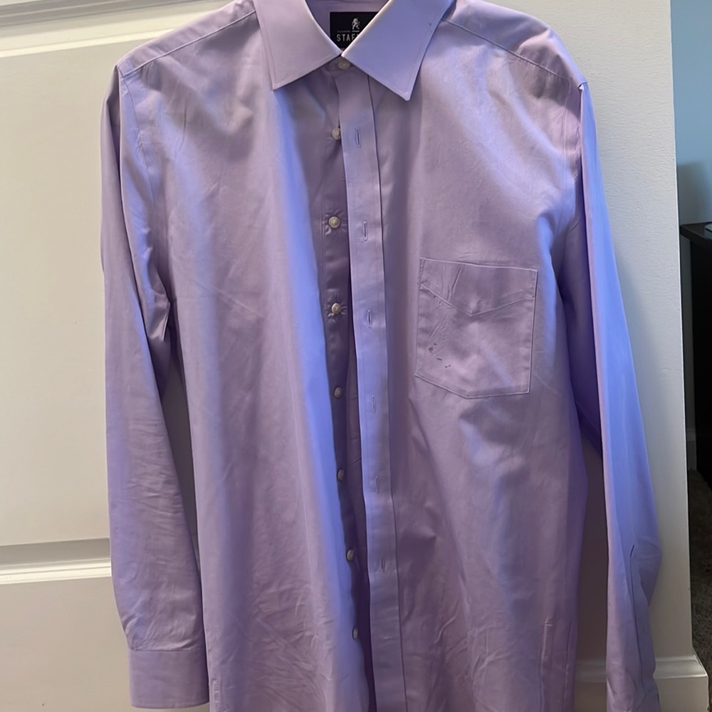 Stafford lavender shirt